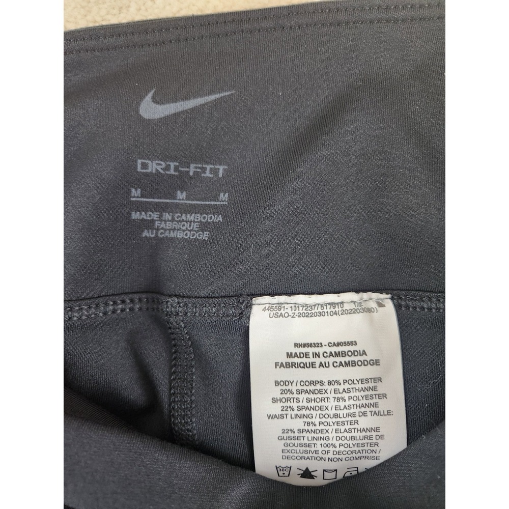 Women's Nike Dri-fit Golf/Tennis Skort Black & White Size Medium - Picture 4 of 5
